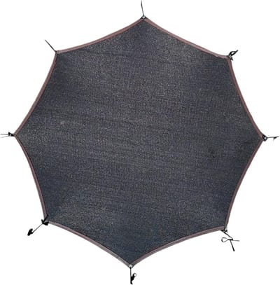 Trampoline Zonnedak - UV Beschermend Dak - Buiten Spelen - Waterdicht Nylon Materiaal - Geschikt voor 6/8 Stangen - Zwart