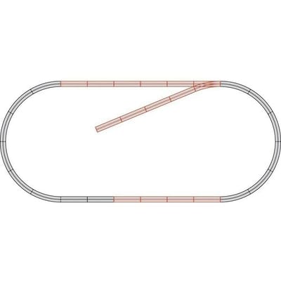 H0 Roco GeoLine (met ballastbed) 61101 Uitbreidingsset 1 set(s)