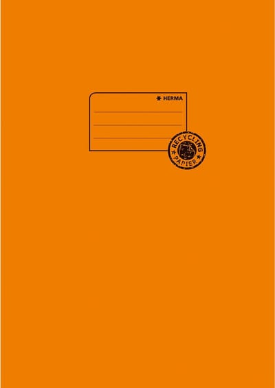 Exercise book cover paper A4 orange 100% wastepaper - Orange - Man/Woman - 210 mm - 297 mm - 1 pc(s)