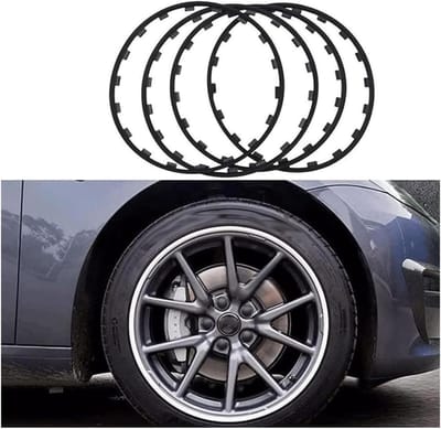 Wielbescherming Velgen - Ring Set - Schade Voorkomen - Nylon Fiber Materiaal - 15-22 Inch - Zwart