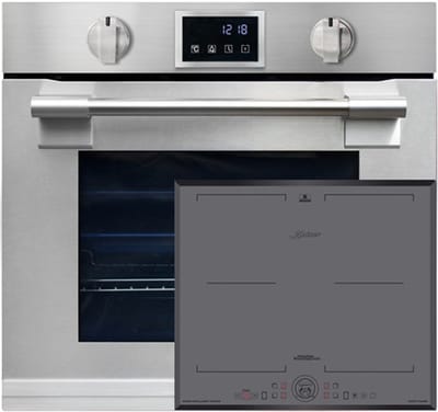 Kaiser - EH 6339 XXL - Inbouwoven - 86L - met pyrolyse & AirFry - touch display - inductiekookplaat - KCT 6730 FIG - 60 cm - inbouwkookplaat