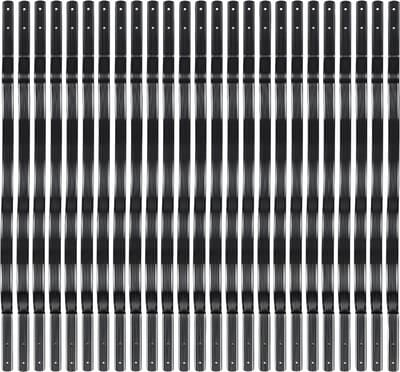 Aluminium Dekbalusters - Voor trap en veranda - Platte, rechte, gegroefde stijl - 50 stuks / 32,25 x 1 x 0,1 inch - Gebogen