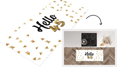 Keukenloper - Loper keuken - Jubileum - Confetti - 45 jaar - 120x50 cm - Keukenloper vinyl