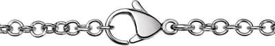 Quiges Verstelbare Jasseron Ketting met Karabijnsluiting voor Hangers - RVS - Dames - 90cm - EPK058