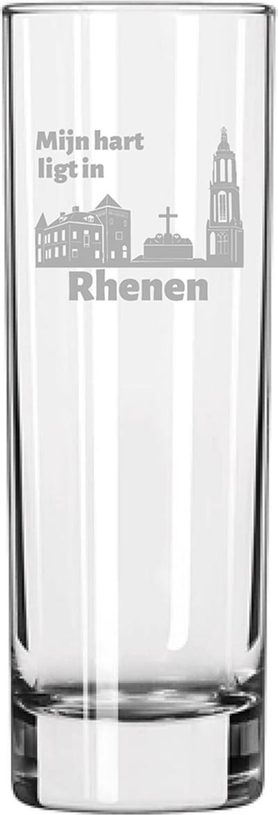 Gegraveerde longdrinkglas 22cl Rhenen