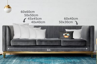Sierkussens - Kussentjes Woonkamer - 50x30 cm - Appel - Goud - Chrome - Zwart