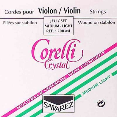 Corelli CO-700-ML violin string set 4/4, medium light, consists of CO-701-ML, CO-702-ML, CO-703-ML and CO-704-ML
