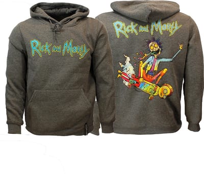 Rick & Morty Acid Rick Hoodie Trui Sweater Anthracite - XXL