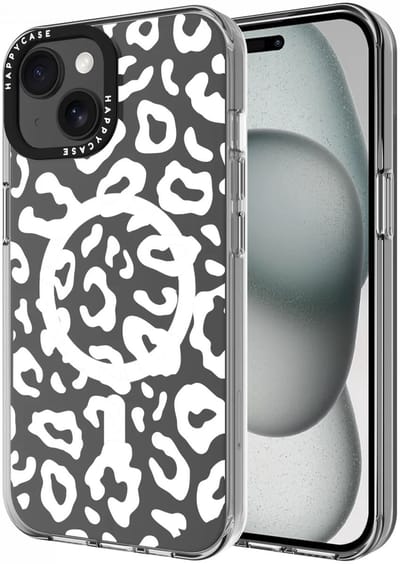 HappyCase Joy Hoesje | Geschikt voor Apple iPhone 15 | Compatibel met MagSafe | Back Cover | Luipaard Print | Wild Leopard Print