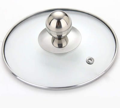 Pan deksel - Glazen deksel - Koken en Bakken - Universele Pasvorm - 32 cm - Transparant