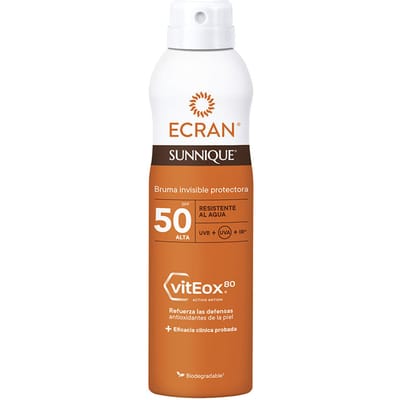 Zonnebrand Spray - ECRAN - LEMONOIL ZONNESPRAY - SPF50 - 250ML - Waterdicht