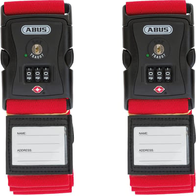ABUS Kofferslot 620TSA/192 - USA Travel, cijfercode, 2 stuks, rood