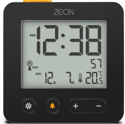Digitale Wekker met Radio-ontvangst voor Midden-Europese Tijd met Temperatuur en Datum