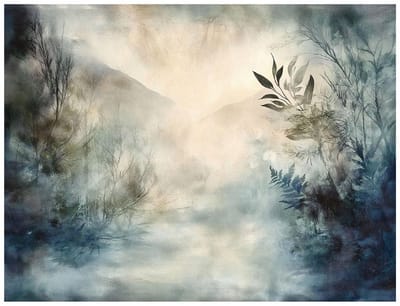 WALLARENA - Fotobehang - 400x280 cm - beton, bergen, natuur, slaapkamer, woonkamer