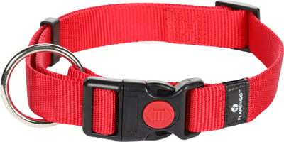 Flamingo Ziggi - Halsband Honden - Halsband Ziggi Rood L 45-65cm 25mm - 1st - 124755 - 1st