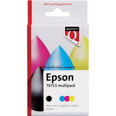 Inktcartridge Quantore alternatief tbv Epson T071540 zwart + kleur