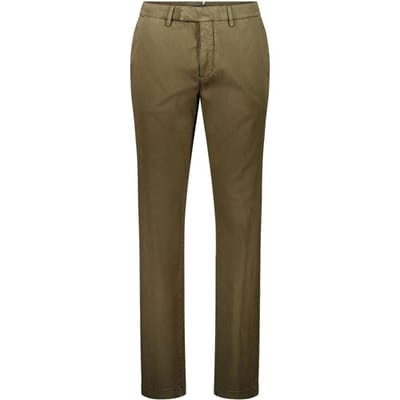 Gardeur Broek Tybalt Smooth Satine Weave Soft Touch Finest Cotton Donker Khaki / male