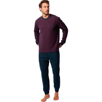 Setjes Admas Pyjama broek top lange mouwen Claret