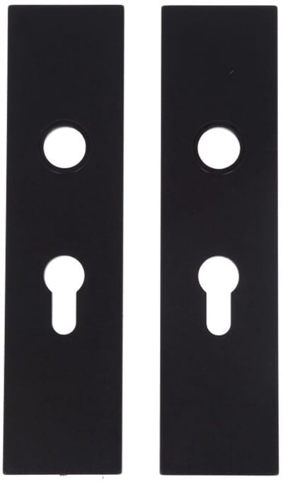 Binnendeurschild Alu. Invisible Zwart Pc55