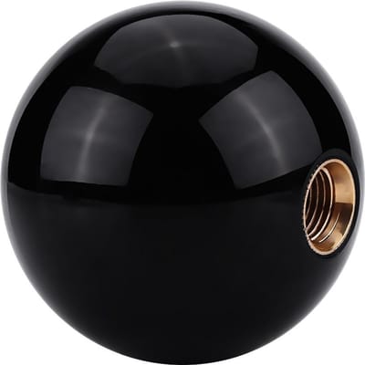 Universeel Acryl Auto Auto Versnellingspook Pookknop Hoofd Stijl 1 zwart