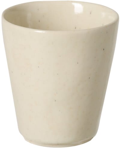Costa Nova - servies - beker zonder oor Lagoa creme - 0,34L - aardewerk - H 10 cm