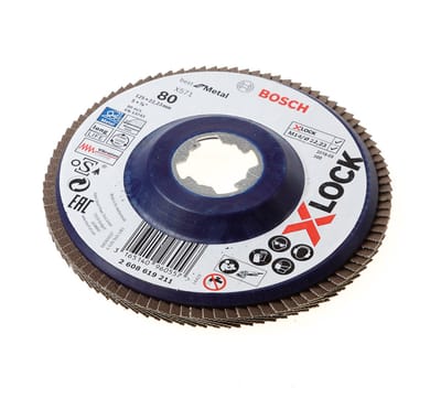 Bosch Lamellenschijf Xlock 125 k80 recht