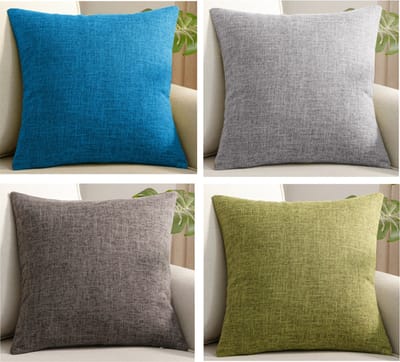 Kussenhoes - Kussenhoes Vierkantjes - Pillow cover - 45 x 45cm - Multi - 4Stuks