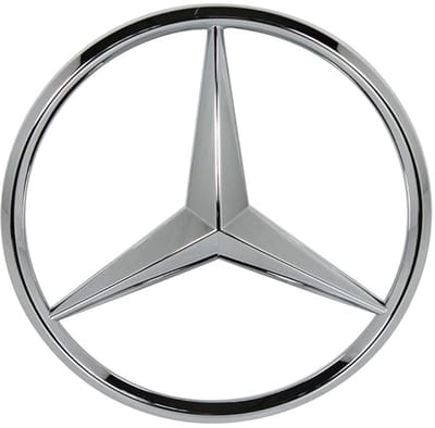 Mercedes-Benz Logo - Chrome - Ster Emblem - 90mm