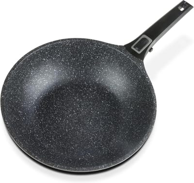Wokpan 28 cm met Afneembare Handgreep
