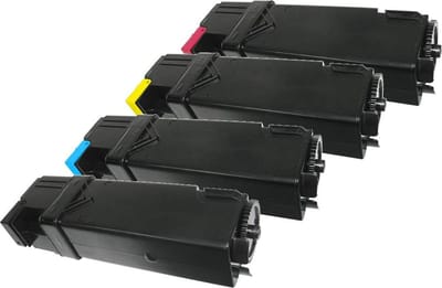 KATRIZ® Huismerk Toner voor Dell C2130 – Zwart, Cyaan, Geel, Magenta – Vervangt Dell 330-1389 / Dell 330-1390 / Dell 330-1392 / Dell 330-1391| Geschikt voor Dell 2130CN & Dell 2135CN