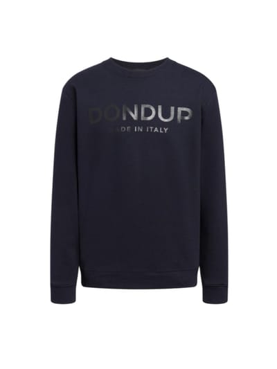 hoodie man Dondup - regelmatig sweatshirt in katoen sweatshirt - elektrisch blauw