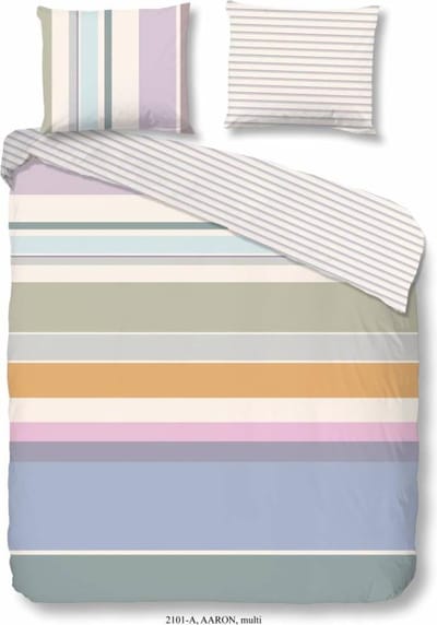 Good Morning Aaron - Dekbedovertrek - Eenpersoons - 140x200/220 cm + 1 kussensloop 60x70 cm - Multi