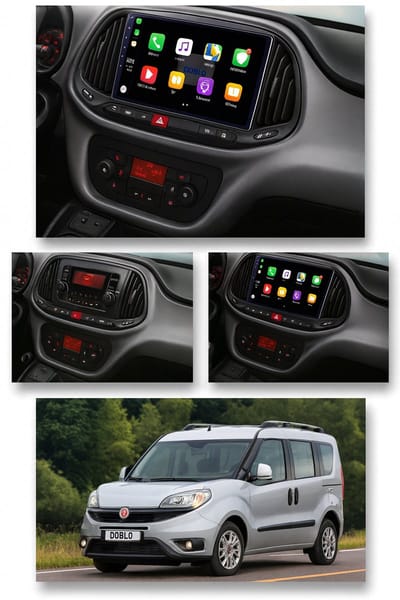 ADIVOX 9 inch T1 geschikt voor Fiat Doblo 2015-2019 Android 15 Carplay/Auto/WiFi/GPS/RDS/DSP/DAB+