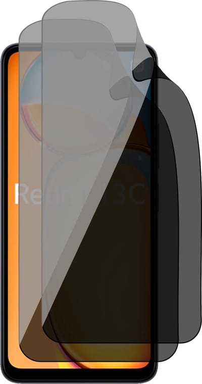 Privacy Screenprotector geschikt voor Xiaomi Redmi 13C 4G - 2x FlexGuard Screen Protector