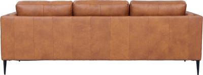 Bank 3-Zits - Bruin Leer - 220x88x83cm - Valencia - Giga Meubel