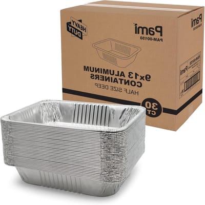 Aluminium Bakvormen - Folie Bakjes - Bakken en Braden - Set van 30 - 9x13 Inch - Zilver