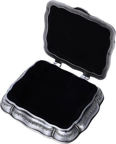 Sieradendoos Rechthoekig - Trinket Organizer - Sieraden Opbergen - Zinklegering Constructie - 14 x 11 x 7 cm - Zwart