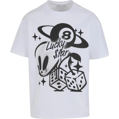 Mister Tee - Planet Alien Oversize Heren Tshirt - S - Wit