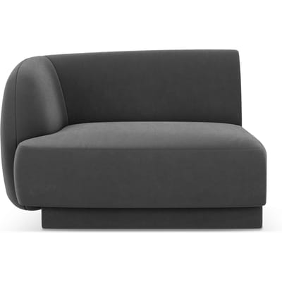 Modulair hoekelement Miley links velvet | Micadoni Limited Edition