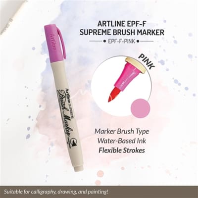 MARKER BRUSH ARTLINE BRUSHMARKER ROZE