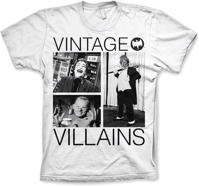 DC Comics Batman Heren Tshirt -M- Vintage Villains Wit