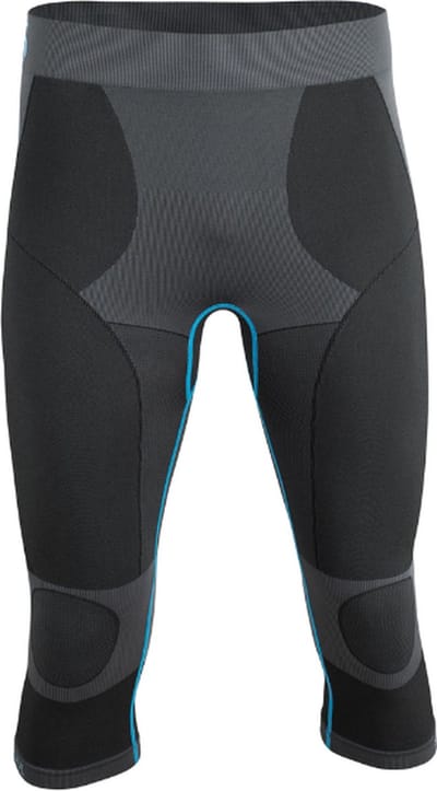 Performance 3/4 Sportbroek heren - Fietsbroek - Runningbroek - Zwart/Grijs - Maat S/M