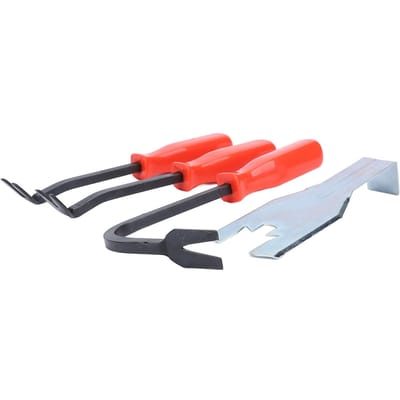 4 Stuks Auto Deurpaneel Verwijderaar Set Metaal Auto Bekleding Klinknagel Wrik Demontage Reparatiegereedschap met Raam white