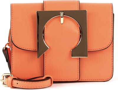 SEIDENFELT MANUFAKTUR Avondtas Schoudertas SFM221 Crossbag Soft Orange / Gold Oranje
