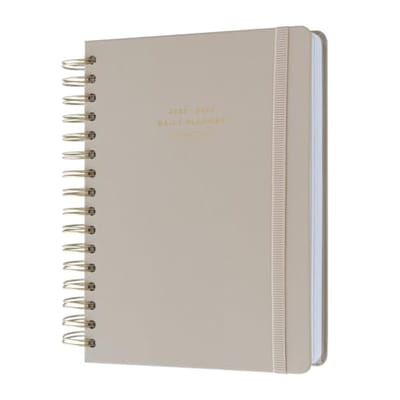 Academische Dagboek A5 2025-2026 - Misty Gray | Planners en Stickers voor Studenten