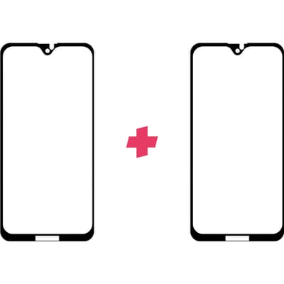 DuoPack: Motorola Moto G7 screenprotector gehard glas Edge to Edge