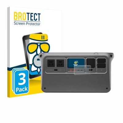 BROTECT - Screenprotector voor DJI Power 1000 V2 - Folie Beschermfolie Beschermglas matte 3 Stuks