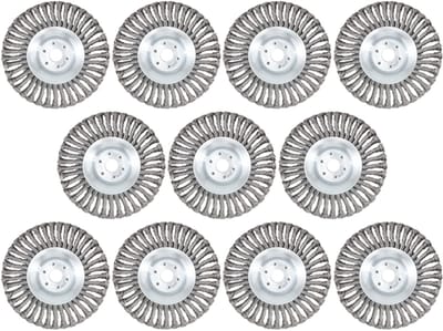Universele onkruidborstel per 10 - 15CM - max. toerental 10.000 p/m - onkruid verwijderen - onkruidverwijderaar - tuingereedschap - onkruidborstel bosmaaier - opzetstuk - SET