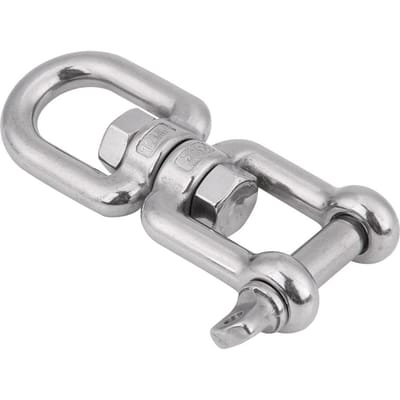 Zware 304 Roestvrijstalen Draaibare Ring Snap Rolling Schakel Apparaat 12mm