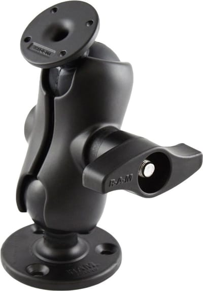 Balbevestiging met Ronde AMPS Plaat en Grote Ronde Plaat - Kort RAM-D-101-C-254U